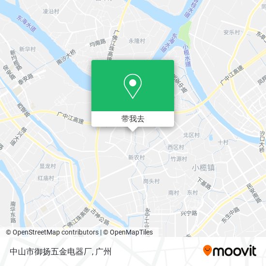 中山市御扬五金电器厂地图