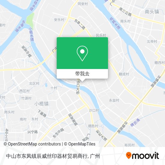 中山市东凤镇辰威丝印器材贸易商行地图