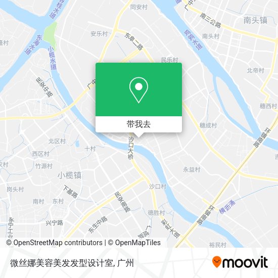 微丝娜美容美发发型设计室地图
