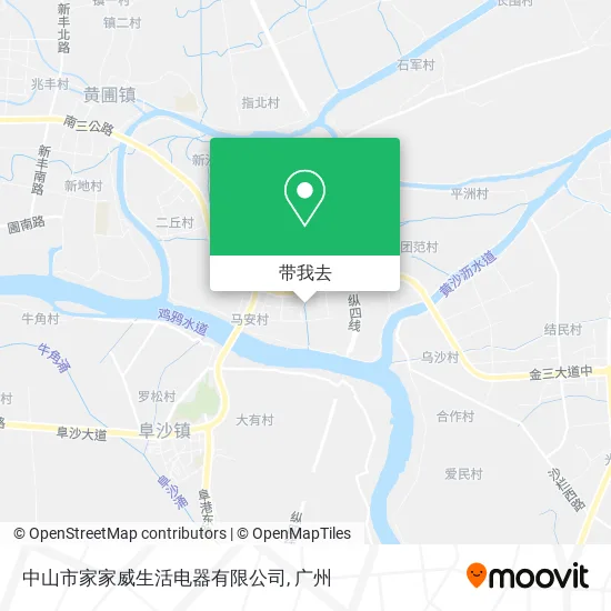 中山市家家威生活电器有限公司地图