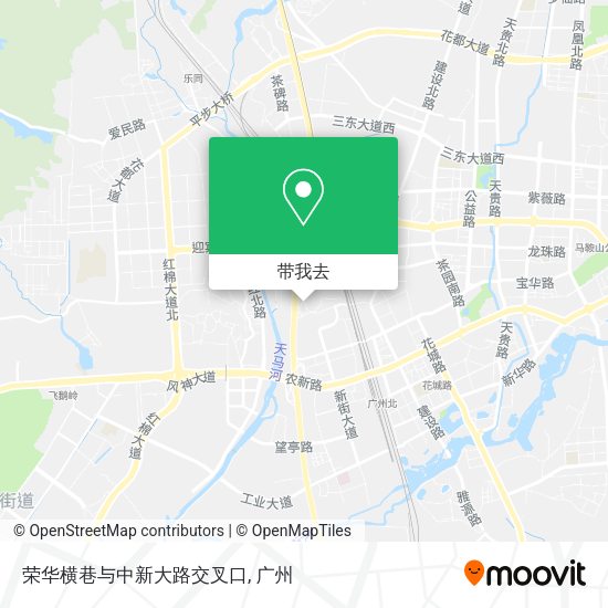 荣华横巷与中新大路交叉口地图