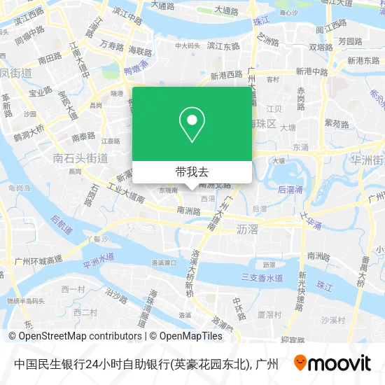 中国民生银行24小时自助银行(英豪花园东北)地图