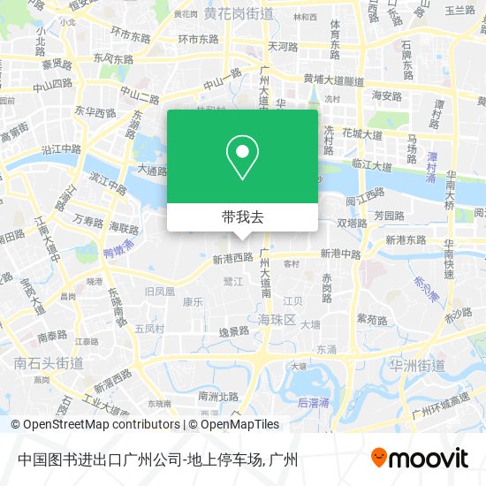 中国图书进出口广州公司-地上停车场地图