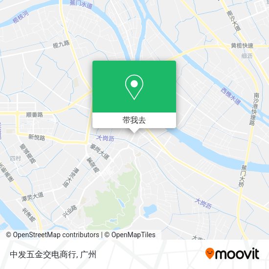中发五金交电商行地图