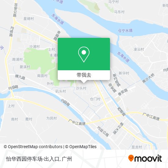 怡华西园停车场-出入口地图