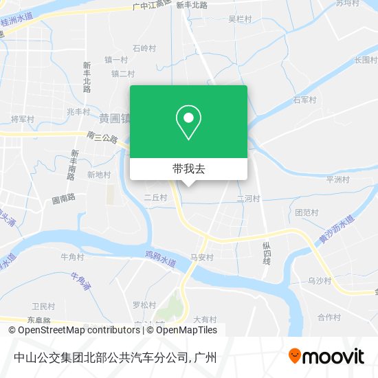 中山公交集团北部公共汽车分公司地图