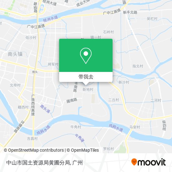 中山市国土资源局黄圃分局地图
