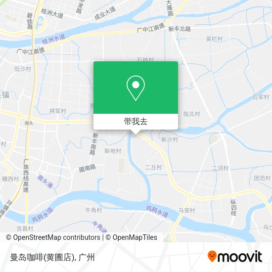曼岛咖啡(黄圃店)地图