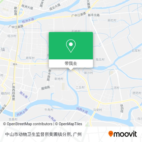 中山市动物卫生监督所黄圃镇分所地图