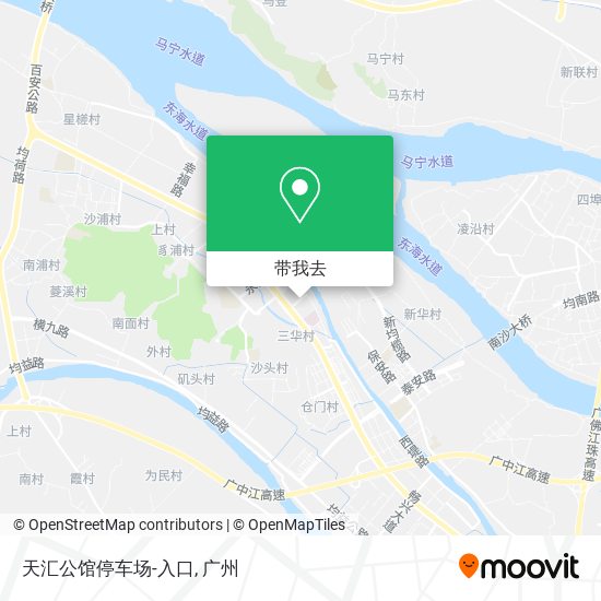 天汇公馆停车场-入口地图