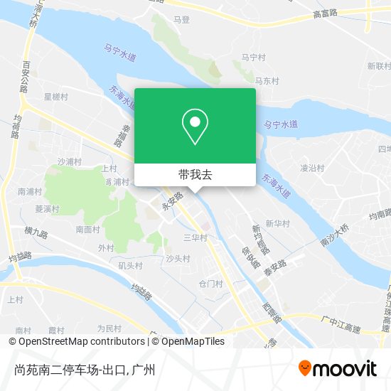 尚苑南二停车场-出口地图