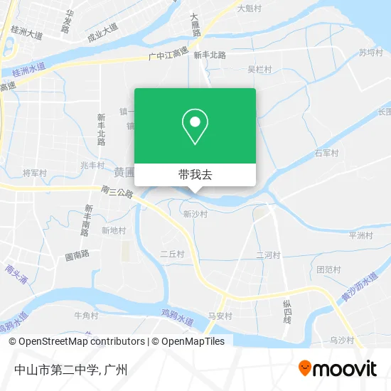 中山市第二中学地图