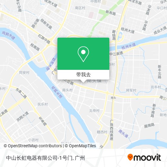中山长虹电器有限公司-1号门地图
