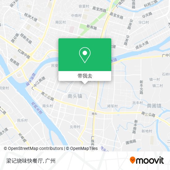 梁记烧味快餐厅地图