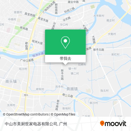 中山市美厨世家电器有限公司地图