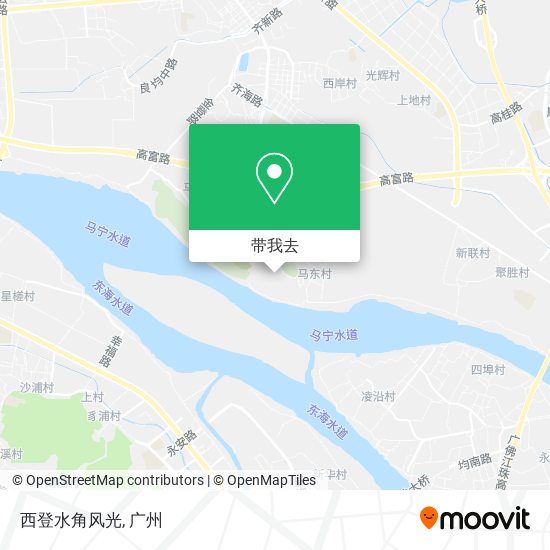 西登水角风光地图