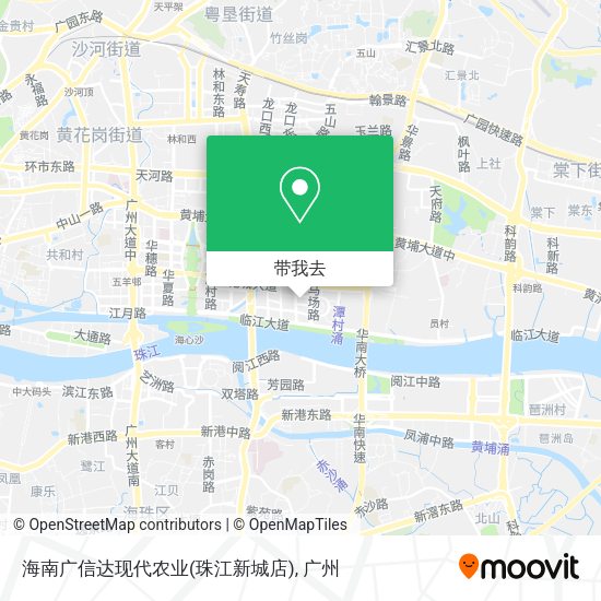 海南广信达现代农业(珠江新城店)地图