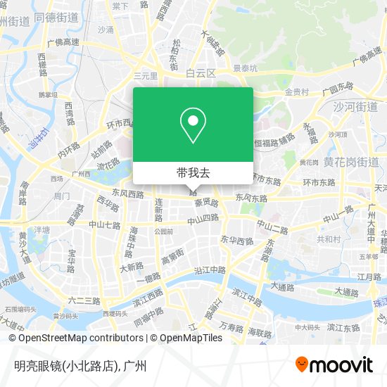 明亮眼镜(小北路店)地图