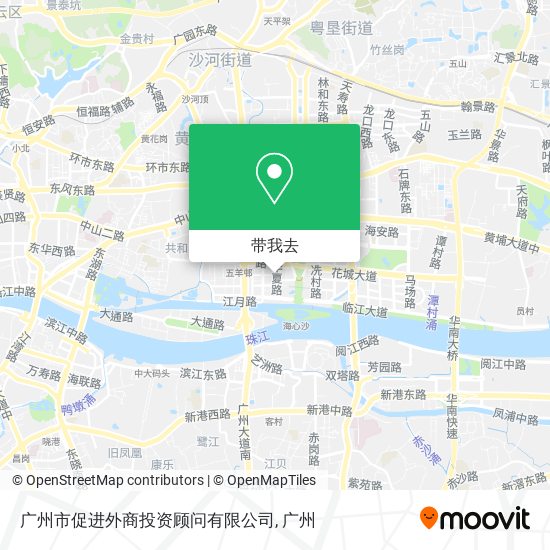 广州市促进外商投资顾问有限公司地图
