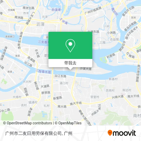 广州市二友日用劳保有限公司地图