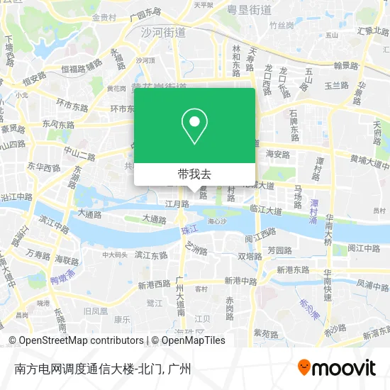 南方电网调度通信大楼-北门地图