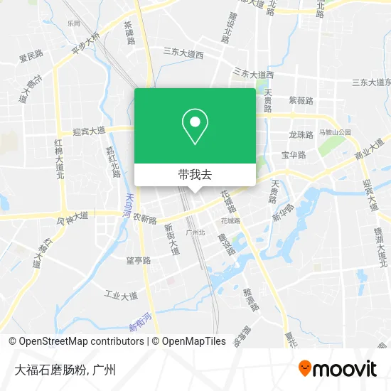 大福石磨肠粉地图
