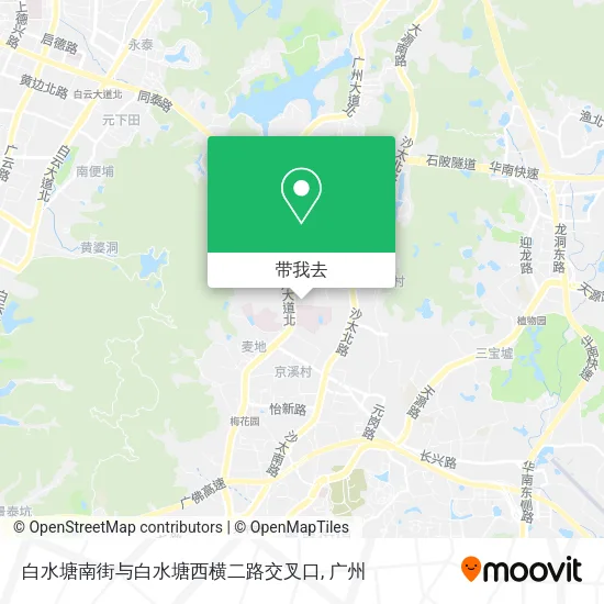 白水塘南街与白水塘西横二路交叉口地图