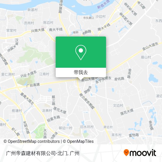 广州帝森建材有限公司-北门地图