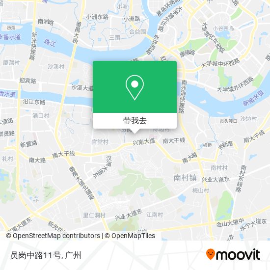 员岗中路11号地图