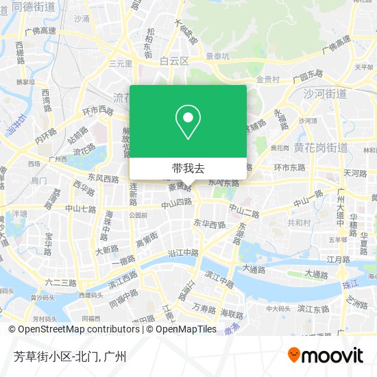 芳草街小区-北门地图