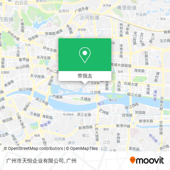 广州市天恒企业有限公司地图