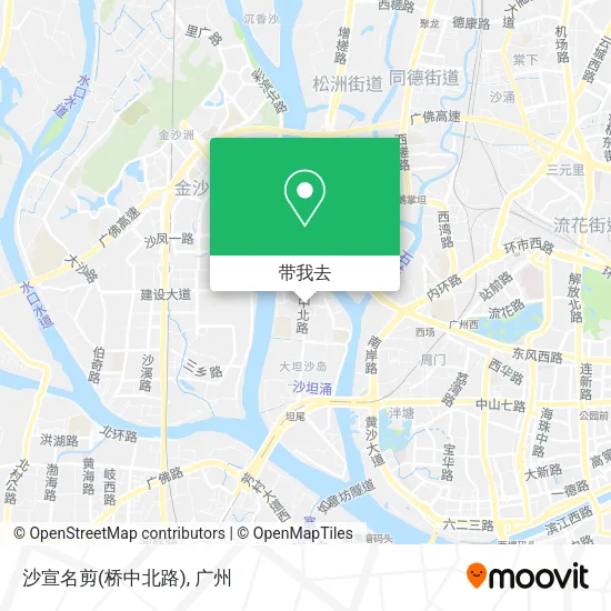 沙宣名剪(桥中北路)地图