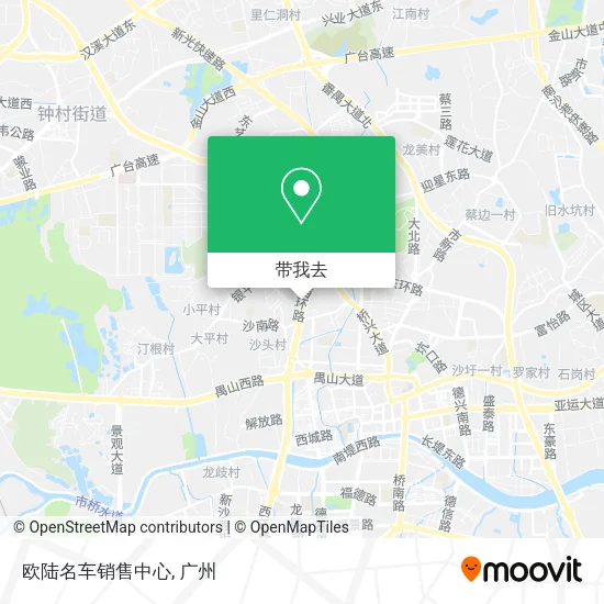 欧陆名车销售中心地图