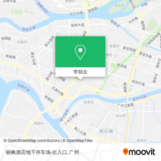 丽枫酒店地下停车场-出入口地图