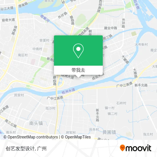 创艺发型设计地图