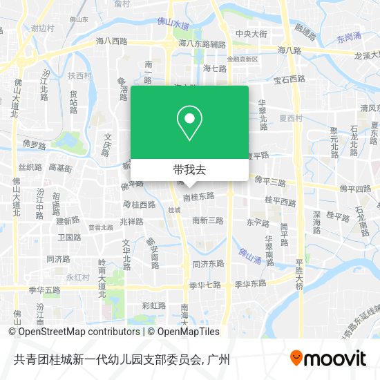 共青团桂城新一代幼儿园支部委员会地图