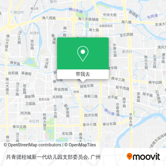 共青团桂城新一代幼儿园支部委员会地图