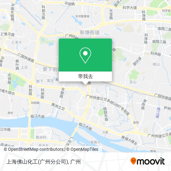上海佛山化工(广州分公司)地图