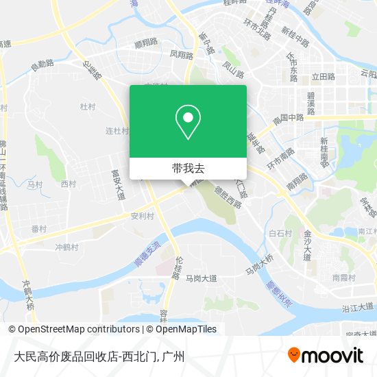 大民高价废品回收店-西北门地图