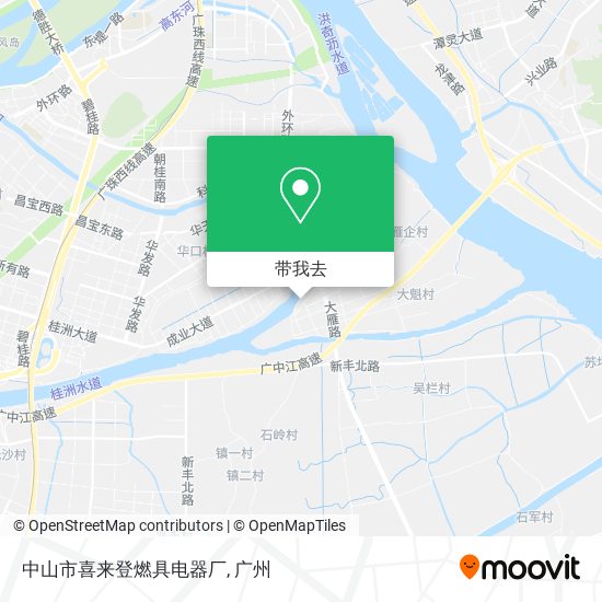 中山市喜来登燃具电器厂地图