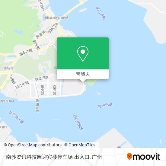 南沙资讯科技园迎宾楼停车场-出入口地图