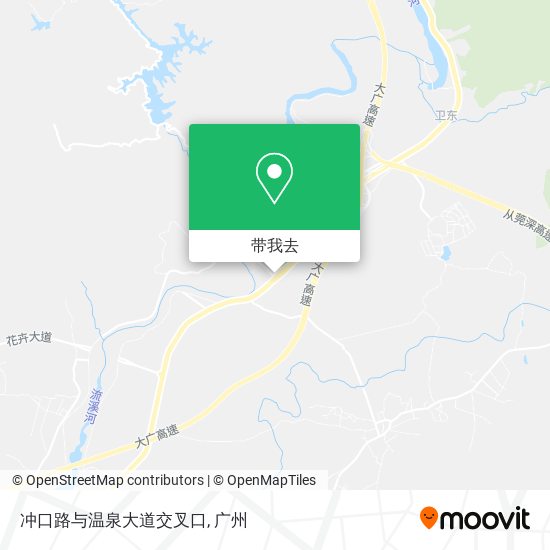 冲口路与温泉大道交叉口地图