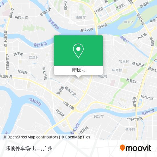 乐购停车场-出口地图