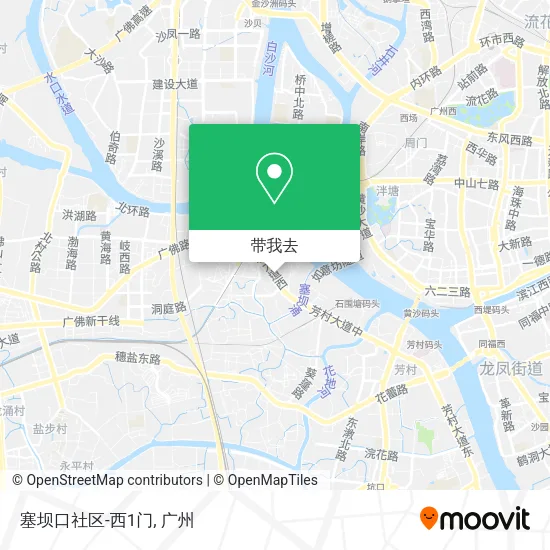 塞坝口社区-西1门地图