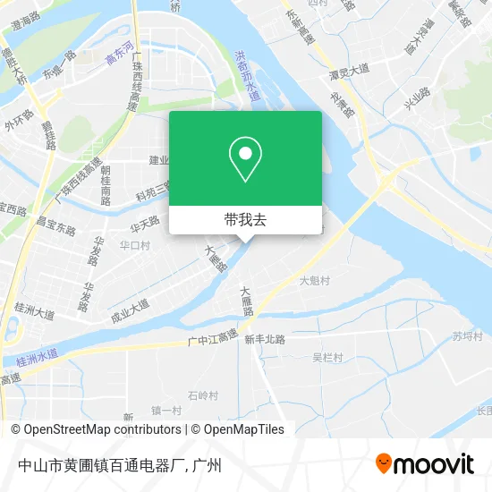 中山市黄圃镇百通电器厂地图