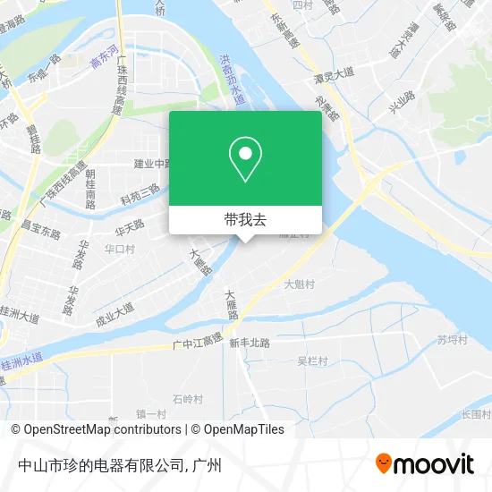 中山市珍的电器有限公司地图