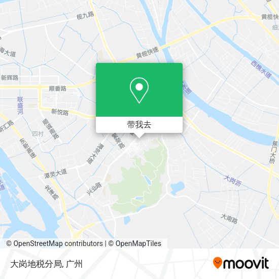 大岗地税分局地图