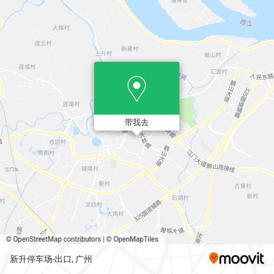 新升停车场-出口地图