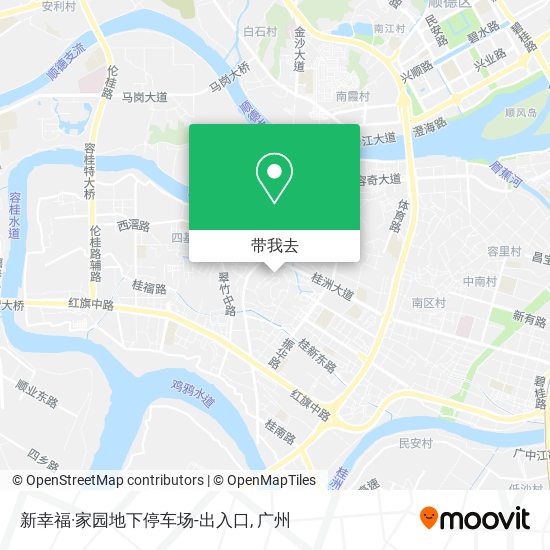 新幸福·家园地下停车场-出入口地图