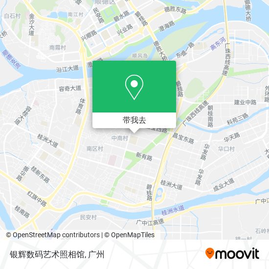 银辉数码艺术照相馆地图